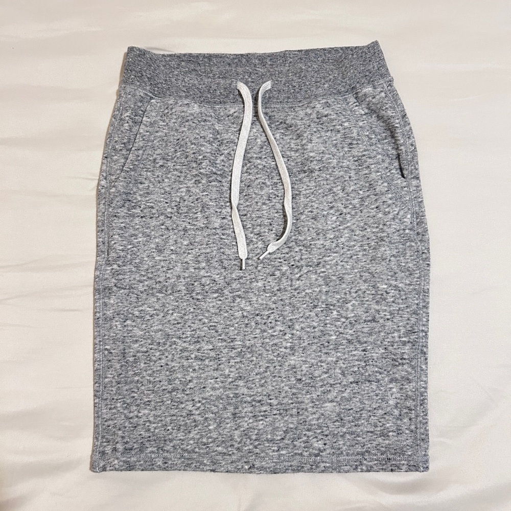 Uniqlo High Waist Sweat Skirt XS Grey